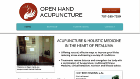What Openhandhealing.com website looked like in 2020 (4 years ago)