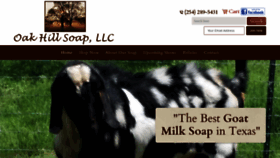 What Oakhillsoap.com website looked like in 2020 (4 years ago)