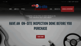 What Onsiteinspecting.com website looked like in 2020 (4 years ago)