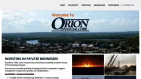 What Orionfinancial.com website looked like in 2020 (4 years ago)