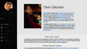 What Orensalzman.com website looked like in 2020 (4 years ago)