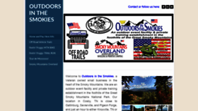 What Outdoorsinthesmokies.com website looked like in 2020 (4 years ago)