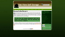 What Oakviewselfstorage.com website looked like in 2020 (4 years ago)