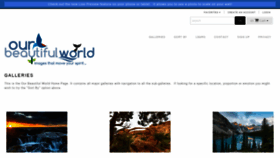 What Ourbeautifulworld.com website looked like in 2020 (4 years ago)
