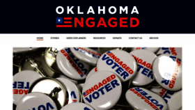 What Oklahomaengaged.com website looked like in 2020 (4 years ago)
