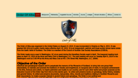 What Orderofalba.org website looked like in 2020 (4 years ago)