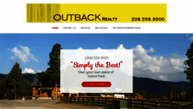 What Outbackrealty.com website looked like in 2020 (4 years ago)