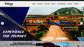 What Odysseyretreat.in website looked like in 2020 (4 years ago)