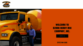 What Ozarkreadymix.com website looked like in 2020 (4 years ago)