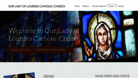 What Ourladyoflourdesnh.com website looked like in 2020 (4 years ago)