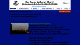 What Oursavioreagleriver.org website looked like in 2020 (4 years ago)