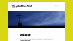 What Ourladyofhope.ca website looked like in 2020 (4 years ago)