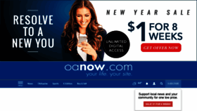 What Oanow.com website looked like in 2020 (4 years ago)