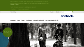 What Ottobock.com website looked like in 2020 (4 years ago)