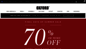 What Oxfordshop.com.au website looked like in 2020 (4 years ago)
