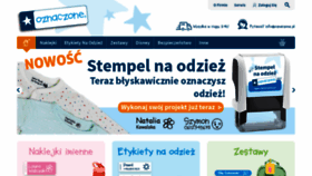 What Oznaczone.pl website looked like in 2020 (4 years ago)
