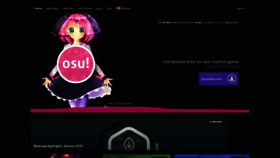 What Osu.ppy.sh website looked like in 2020 (4 years ago)