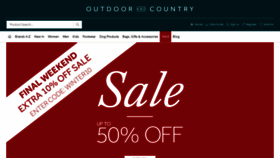 What Outdoorandcountry.co.uk website looked like in 2020 (4 years ago)