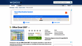 What Office-excel-2007.waxoo.com website looked like in 2020 (4 years ago)