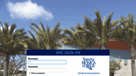 What Online.smc.edu website looked like in 2020 (4 years ago)