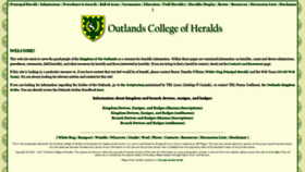 What Outlandsheralds.org website looked like in 2020 (4 years ago)