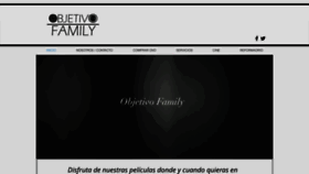 What Objetivofamily.com website looked like in 2020 (4 years ago)