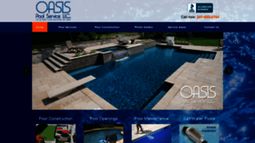 What Oasispoolservicenj.com website looked like in 2020 (4 years ago)