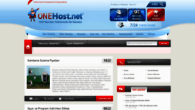 What Onehost.net website looked like in 2020 (4 years ago)
