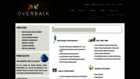 What Overbackwebdesign.com website looked like in 2020 (4 years ago)
