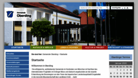What Oberding.de website looked like in 2020 (6 years ago)