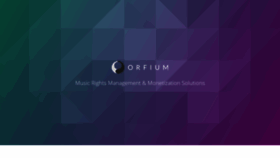 What Orfium.com website looked like in 2020 (4 years ago)