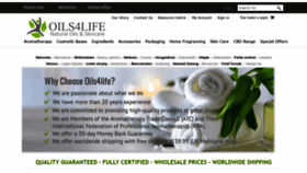 What Oils4life.co.uk website looked like in 2020 (4 years ago)