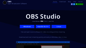 What Obsproject.com website looked like in 2020 (4 years ago)