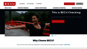 What Onlinebanking.becu.org website looked like in 2020 (4 years ago)
