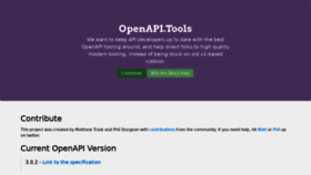 What Openapi.tools website looked like in 2020 (4 years ago)