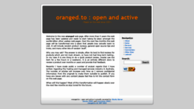 What Oranged.to website looked like in 2020 (4 years ago)