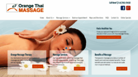 What Orange-thai-massage.com website looked like in 2020 (4 years ago)