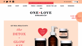 What Oneloveorganics.com website looked like in 2020 (4 years ago)