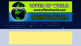 What Offerofworld.com website looked like in 2020 (4 years ago)