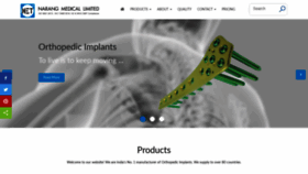 What Orthopaedic-implants.com website looked like in 2020 (4 years ago)