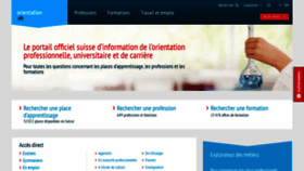 What Orientation.ch website looked like in 2020 (4 years ago)