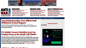 What Original.antiwar.com website looked like in 2020 (4 years ago)