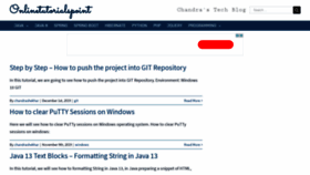What Onlinetutorialspoint.com website looked like in 2020 (4 years ago)