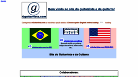 What Oguitarrista.com website looked like in 2020 (4 years ago)