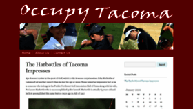What Occupytacoma.org website looked like in 2020 (4 years ago)