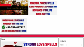 What Onlinelovespell7.ca website looked like in 2020 (4 years ago)