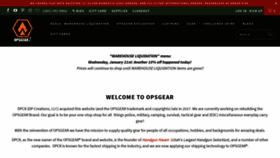 What Opsgear.com website looked like in 2020 (4 years ago)