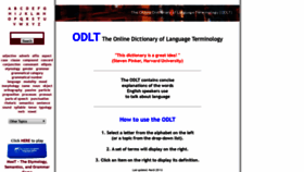What Odlt.org website looked like in 2020 (4 years ago)