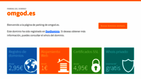 What Omgod.es website looked like in 2020 (4 years ago)