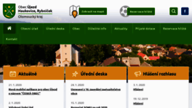 What Obec-ujezd.cz website looked like in 2020 (4 years ago)
